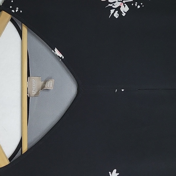 Chico's Petal Of Plenty Vera Layered Knee Length Dress Size Large/12 - Picture 2 of 9